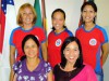 Equipe de pesquisadores do PCE na Escola Estadual Centro Educacional Governador Gilberto Mestrinho, situada em Tefé (Foto: Acervo do Projeto)