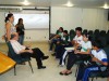 Pesquisadores dão as boas-vindas aos estudantes (Foto: Divulgação)