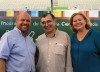 Secretário Municipal de Educação, Vicente Nogueira (à esq.), diretor-presidente da Fapeam, Odenildo Sena, e secretária-adjunta da capital da Secretaria Estadual de Educação, Ana Falcão (Foto: Giovanna Consentini)
