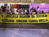 Desfile de roupas feitas com material reciclado marca encerramento da mostra do PCE (Foto: Giovanna Consentini)