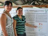 Professora Kathya Thome e a orientanda Rosangela Ouro no XIX Conic (Sebastião Alves)