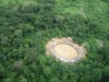 Vista aérea da aldeia Demini do povo Yanomami (Foto:Marcos Wesley/CCPY)