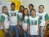 Um dos grupos de alunos que desenvolveram pesquisas (Foto: Anamaria Leventi)