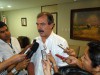 Mercadante passou dois dias em Manaus (Foto: Ulysses Varela)