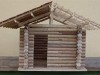 Maquete de uma edícula com paredes de rolo-resto (Foto: Divulgação)