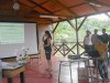Estudantes durante apresentação para avaliadores (Foto: Esterfanny Martins)