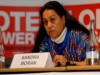 Sandra Morán, representante da Marcha Mundial das Mulheres na Guatemala  (Foto: Reprodução)