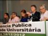 Mesa da audiência pública para apresentar o Estudo e Relatório de Impacto Ambiental (EIA-Rima)(Foto: Alfredo Fernandes)