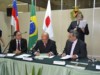 Vice-governador do Amazonas, José Melo e comitiva de pesquisadores japoneses (Foto:Divulgação)