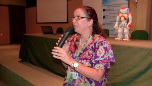 Professora Marlene Araújo, coordenadora do projeto. (Foto: Denison Silvan)