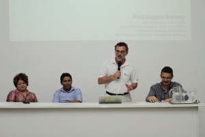 Assessor da presidência da FAPEAM, Edilson Soares (á direita) ao lado do superintendente-geral da FAS, Virgílio Viana.(Foto: Ascom/Fas)
