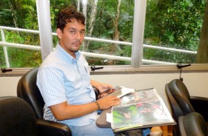 Diego Mello Mendes, pesquisador do Inpa e bolsista Fapeam. (Foto: Denison Silvan)  