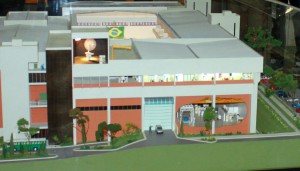 Maquete do Laboratório de Integração e Testes (LIT), do Inpe. (Foto Denison Silvan)