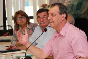 Omar parabenizou a condução dos trabalhos e tratativas entre a Secretaria de Estado de Saúde (Susam), Secti, FAPEAM, UEA e Fcecon para o termo de cooperação. (Foto: Érico Xavier/Agência FAPEAM)