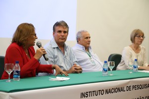 Diretora presidenta da FAPEAM, Maria Olívia Simão, destacou a parceria com o Inpa como estratégica. Foto: Érico Xavier/Fapeam).