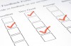 Close-up of a customer feedback form