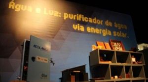 Purificador via energia solar. Foto: Fernanda Farias. Ascom/Inpa