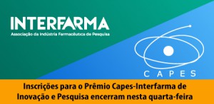 Imagem da notícia - Inscrições para o Prêmio Capes-Interfarma de Inovação e Pesquisa encerram nesta quarta-feira