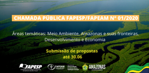 Imagem da notícia - Termina hoje (30.06) a submissão de propostas na Chamada Fapesp/Fapeam