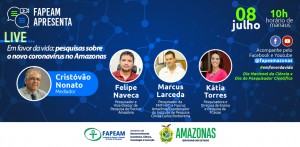 Imagem da notícia - Fapeam realiza live sobre pesquisas relacionadas ao novo coronavírus no Amazonas
