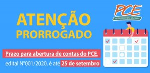 Imagem da notícia - Fapeam prorroga até 25 de setembro abertura de contas do PCE