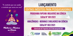 Imagem da notícia - Fapeam lança editais inéditos para incentivar  a participação de mulheres na ciência