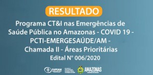 Imagem da notícia - Fapeam divulga resultado de edital voltado para  pesquisas de combate à  Covid-19