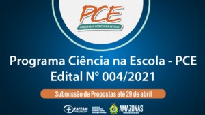 Imagem da notícia - Professores do Amazonas têm até 29 de abril para submeter propostas no Programa Ciência na Escola