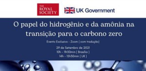 Imagem da notícia - Embaixada do Reino Unido no Brasil e Royal Society promovem webinar sobre o papel do hidrogênio e da amônia na transição para o carbono zero