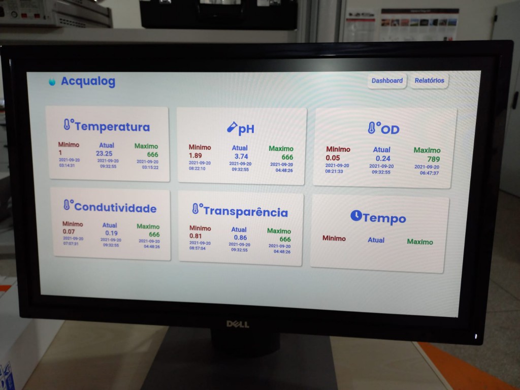 Interface de Usuário do Sistema de Sensoriamento- Foto- Arquivo pessoal do Pesquisador Carlos Pereira(1)