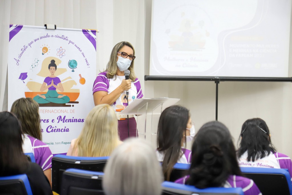 11.02.2022 - LANÇAMENTO MOVIMENTO MULHERES E MENINAS NA CIÊNCIA DA FAPEAM - Fotos Érico Xavier - Fapeam-29