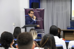 Pesquisador Diego Monteiro de Carvalho durante apresentação no Seminário Fapeam - Resultados - Impactos de Pesquisas  - Fotos Érico Xavier - Fapeam-113