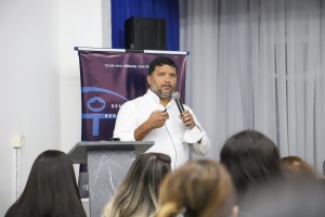 Pesquisador Felipe Gomes Naveca - durante apresentação no- Seminário Fapeam - Resultados - Impactos de Pesquisas  - Fotos Érico Xavier - Fapeam-179