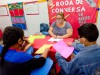 FAPEAM. 80 origamis de diversos formatos, cores e tamanhos foram confeccionados por alunos. Foto. Acervo da professora Andréa Xaud
