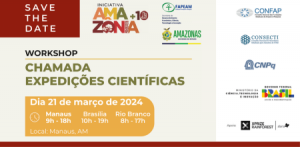 Imagem da notícia - Iniciativa Amazônia +10 e Fapeam vão realizar workshop sobre a Chamada Expedições Científicas, em Manaus