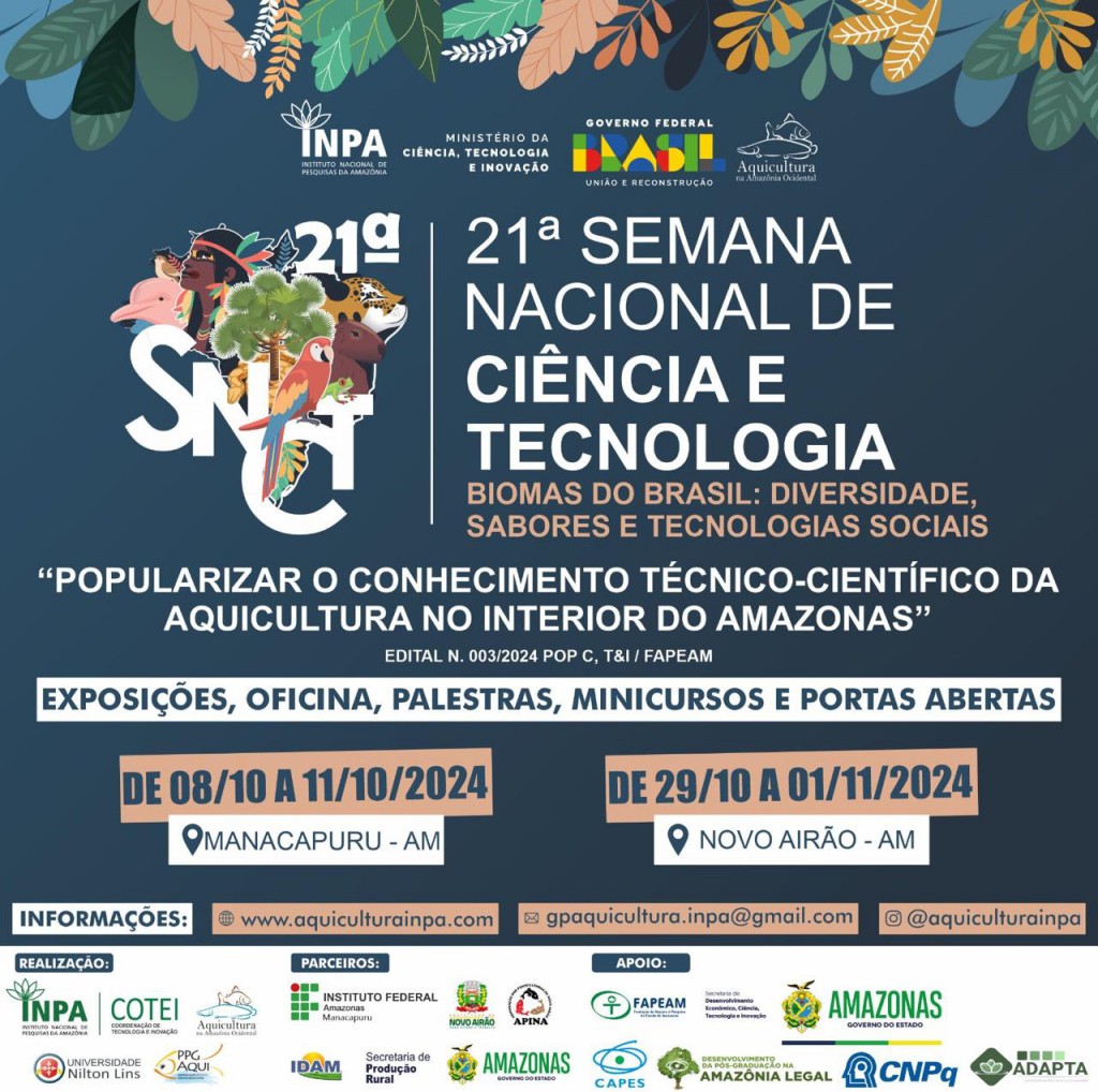 Fapeam- Evento apoiado pelo Governo do Amazonas populariza conhecimentos científicos relacionados à aquicultura no interior- Foto-Divulgação