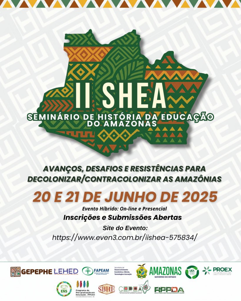 FAPEAM _ Seminário de História da Educação do Amazonas (Shea) _ CARTAZ