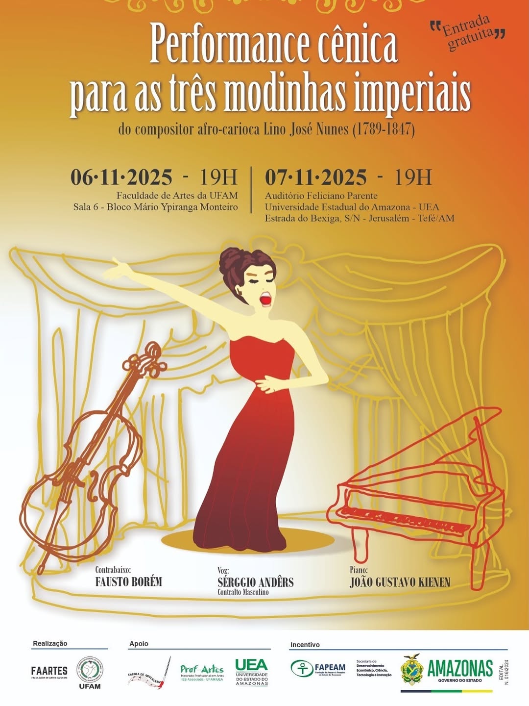 Evento apoiado pelo Governo do Amazonas discute ciência e música em Manaus e Tefé