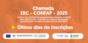 Imagem da notícia - Fapeam recebe até 24 de novembro propostas para a Chamada Internacional ERC Confap 2025
